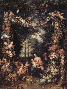 Jan Brueghel The Elder The Holy Family oil painting reproduction